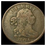 1804 Draped Bust Half Cent LIGHTLY CIRCULATED