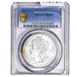 1891-S Morgan Silver Dollar PCGS MS64