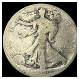 1920-D Silver Walking Liberty Half Dollar  NICELY