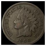 1908-S Indian Head Cent LIGHTLY CIRCULATED