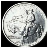 1925 Silver Half Dollar Stone Mountain CLOSELY UNC