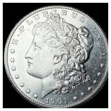 1901-S Silver Morgan Dollar CLOSELY UNCIRCULATED