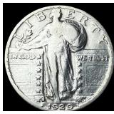 1929 Standing Liberty Silver Quarter LIGHTLY CIRCU