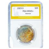 1923-S Monroe Half Dollar PGA MS65+