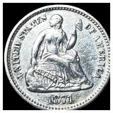 1871 Silver Half Dime CHOICE BU