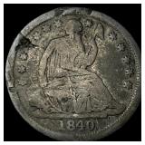 1840 Seated Liberty Half Dime NICELY  CIRCULATED