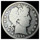 1896-O Silver Half Dollar NICELY CIRCULATED