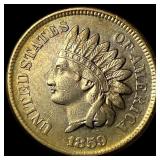 1859 Copper-Nickel Indian Head Cent CLOSELY  UNCI