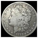 1893-CC Silver Morgan Dollar LIGHTLY  CIRCULATED