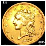 1836 $2.50 Gold Quarter Eagle HIGH GRADE