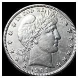 1901 Silver Barber Half Dollar CLOSELY UNCIRCULATE