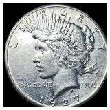 1927 Silver Peace Dollar CLOSELY UNCIRCULATED