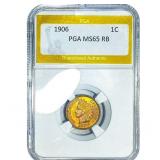 1906 Indian Head Cent PGA MS65 RB