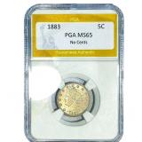 1883 Liberty Victory Nickel PGA MS65 No Cents