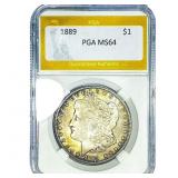 1889 Morgan Silver Dollar PGA MS64