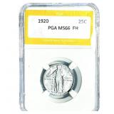 1920 Standing Liberty Quarter PGA MS66  FH