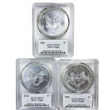 [3 Coins] 2020 Silver Eagle PCGS MS70