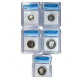 [5 Coins] 1979-S U.S. Proof Coins 1C-$1 ICG PR70