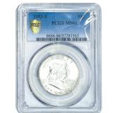 1953-S Franklin Half Dollar PCGS MS66