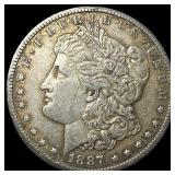 1887-S Silver Morgan Dollar NEARLY UNCIRCULATED