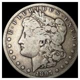 1897 Silver Morgan Dollar ABOUT UNCIRCULATED