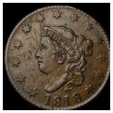 1818 Coronet Head Large Cent NEARLY UNCIRCULATED