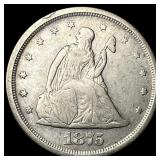 1875-S Silver Twenty Cents ABOUT UNCIRCULATED