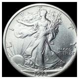 1918 Silver Half Dollar Walking Liberty CLOSELY UN