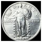 1920 Standing Liberty Silver Quarter CLOSELY UNCIR