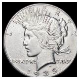 1935 Silver Peace Dollar CLOSELY UNCIRCULATED