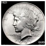 1921 Silver Peace Dollar GEM BU