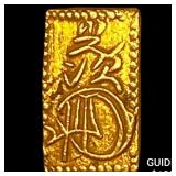 1832-1858 Japan Gold 2 Shu CLOSELY UNCIRCULATED