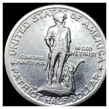 1925 Silver Lexington-Concord Half Dollar CLOSELY