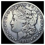 1892 Silver Morgan Dollar NEARLY UNCIRCULATED
