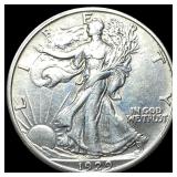 1929-D Silver Half Dollar Walking Liberty CLOSELY