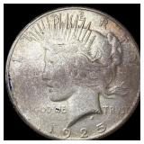 1925-S Silver Peace Dollar NEARLY UNCIRCULATED