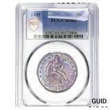 1849 Seated Liberty Half Dollar PCGS MS64