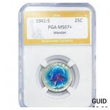 1941-S Washington Silver Quarter PGA MS67+ Monster