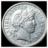 1903 Silver Barber Dime CLOSELY UNCIRCULATED