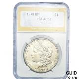 1878 8TF Morgan Silver Dollar PGA AU58