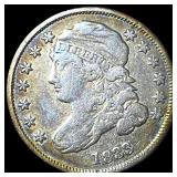 1833 Capped Bust Silver Half Dime NEARLY UNCIRCULA