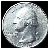 1935-D Silver Washington Quarter CLOSELY UNCIRCULA