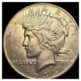 1935 Silver Peace Dollar ABOUT UNCIRCULATED