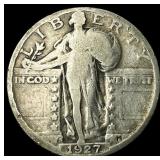 1927-S Silver Standing Liberty Quarter  LIGHTLY C
