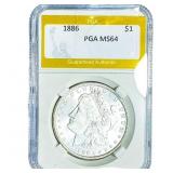 1886 Morgan Silver Dollar PGA MS64