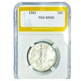 1941 Walking Liberty Half Dollar PGA MS66