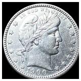 1900 Barber Silver Quarter CLOSELY UNCIRCULATED