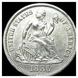 1886 Seated Liberty Dime UNCIRCULATED