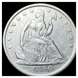 1856-O Silver Half Dollar CLOSELY UNCIRCULATED
