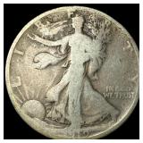 1919-D Silver Walking Liberty Half Dollar LIGHTLY